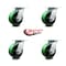 Service Caster 6 Inch Poly on Cast Iron Wheel Heavy Duty Top Plate Swivel Caster SCC, 4PK SCC-55S625-PUR-GB-4 - alternate 2